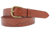 Lilo Collections Mountain Peaks Leather Belt