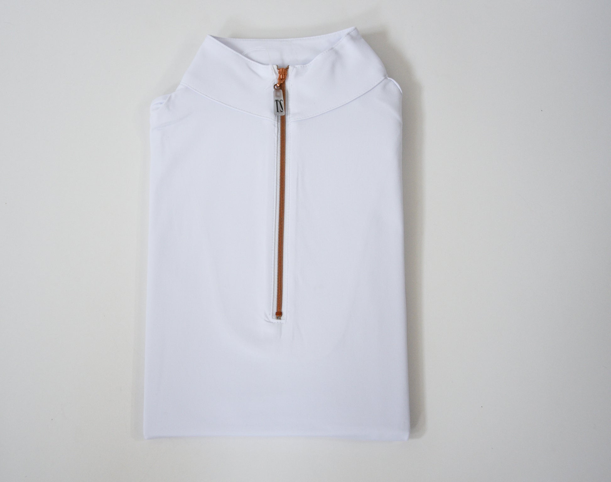 Tailored Sportsman White and Rose Gold Sun Shirt