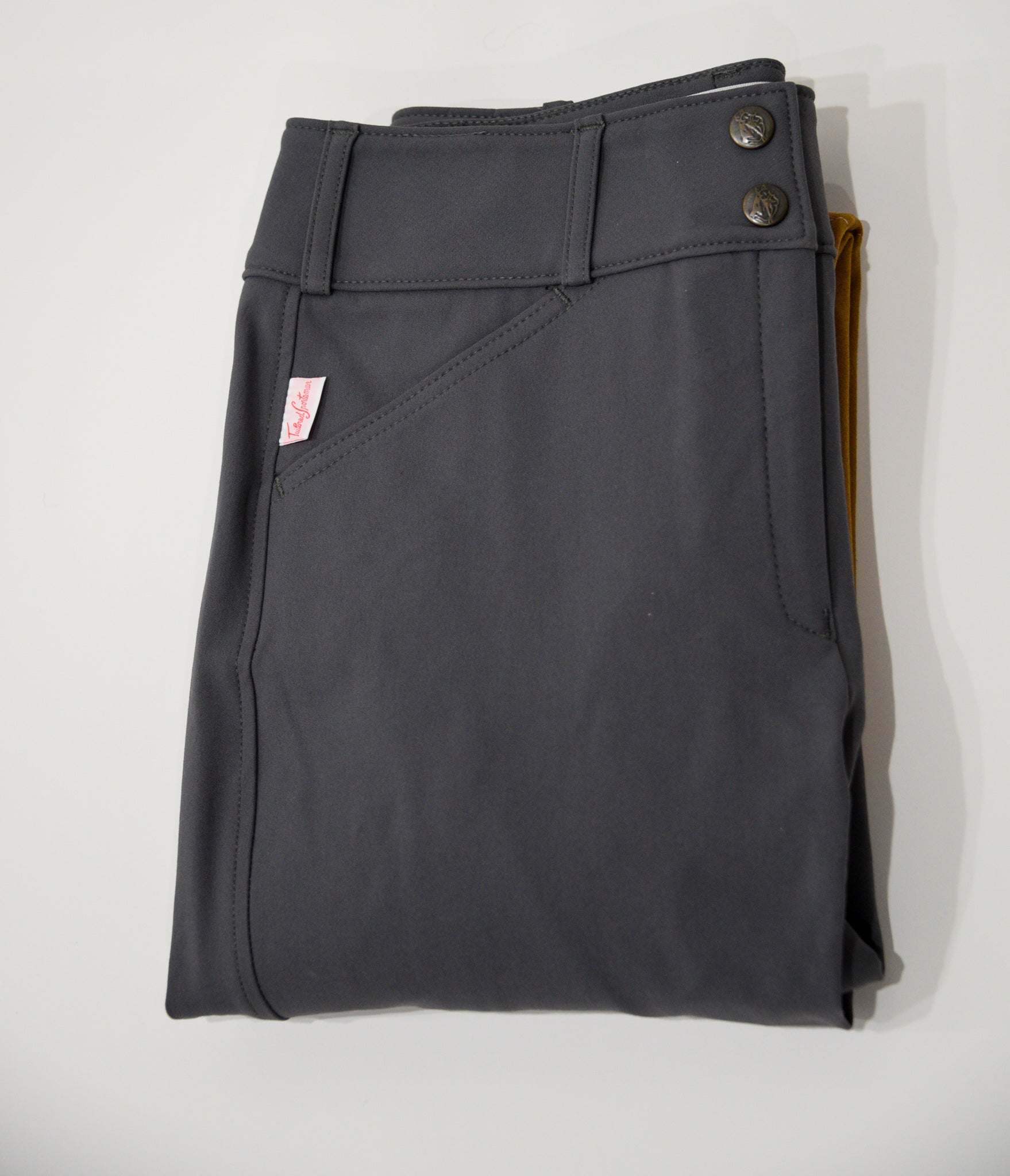 Tailored Sportsman Mid Rise Front Zip Graphite