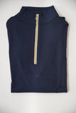 Tailored Sportsman Sun Shirt Navy and Gold